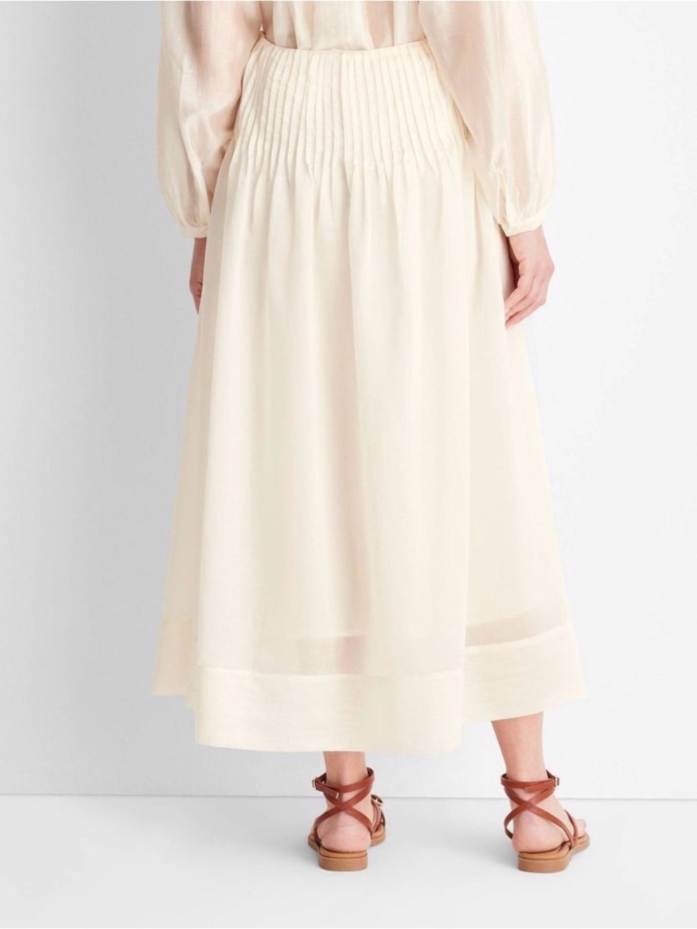 Women’s Cream Ruffled skirt by future collective